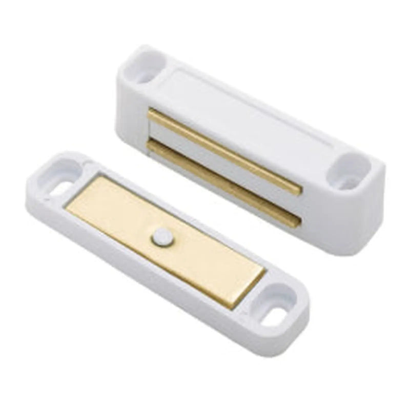 Nylon Magnetic Catch (2 Kg Pull) 42 X 14 X 14Mm - Matt White 42 x 14 x 14