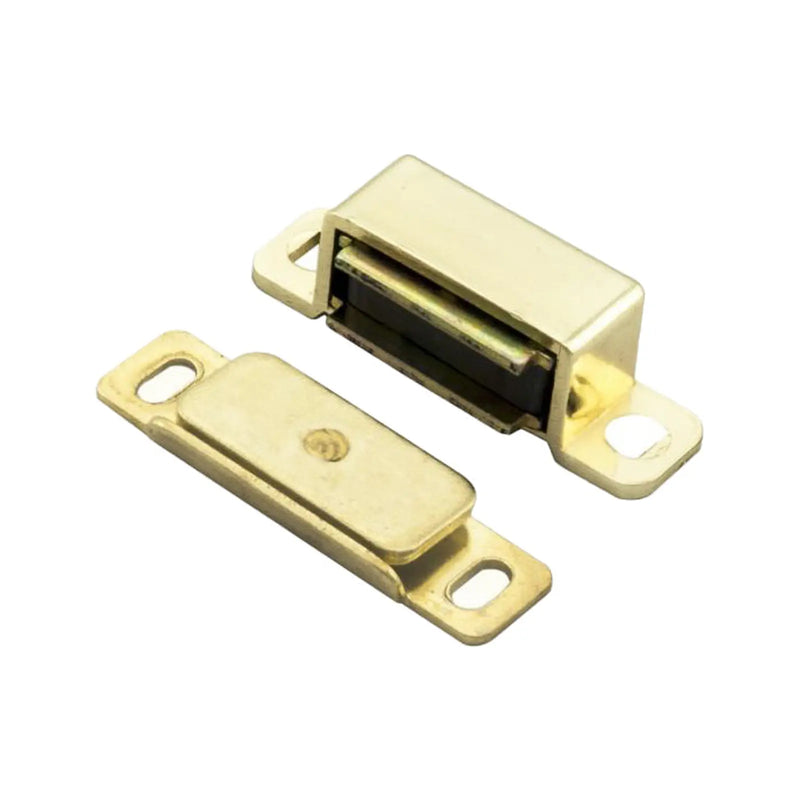 Stax 46 X 15 X 14Mm - Steel Magnetic Catch - 6Kg Pull - Electro Brassed 46 x 15 x 14