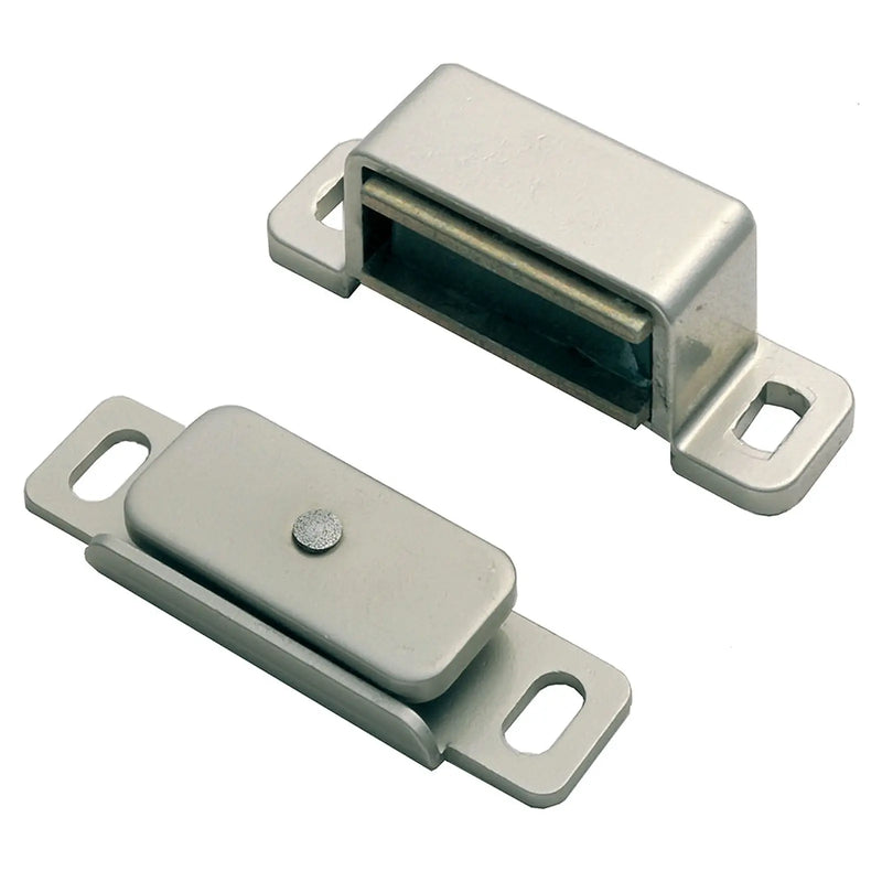 Stax 46 X 15 X 14Mm - Steel Magnetic Catch - 6Kg Pull - Nickel Plated 46 x 15 x 14