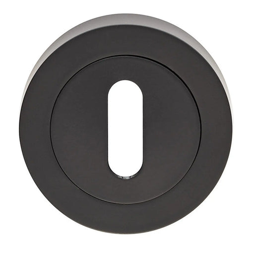 Escutcheon - Lock Profile On Concealed Fix Round Rose - Matt Black