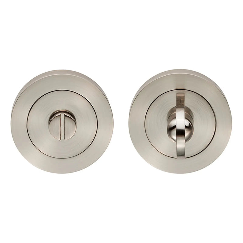 Stax Turn & Release - 5Mm Spindle - Screw-On Round Rose - Blister Pack - Polished Chrome 52 mm
