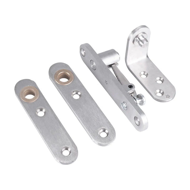 Thrust Bearing Standard Pivot Set C/W Screws - Radius - Satin Stainless Steel