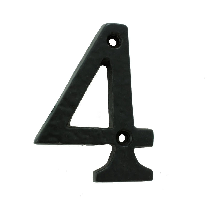 Numeral Face Fix (No 4) - Black Antique 76MM