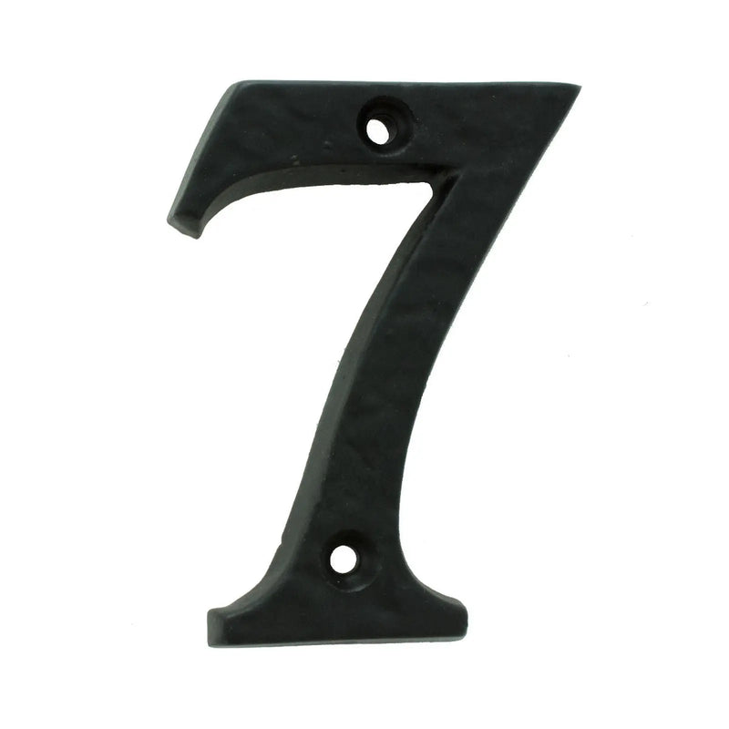 Numeral Face Fix (No 7) - Black Antique 76MM