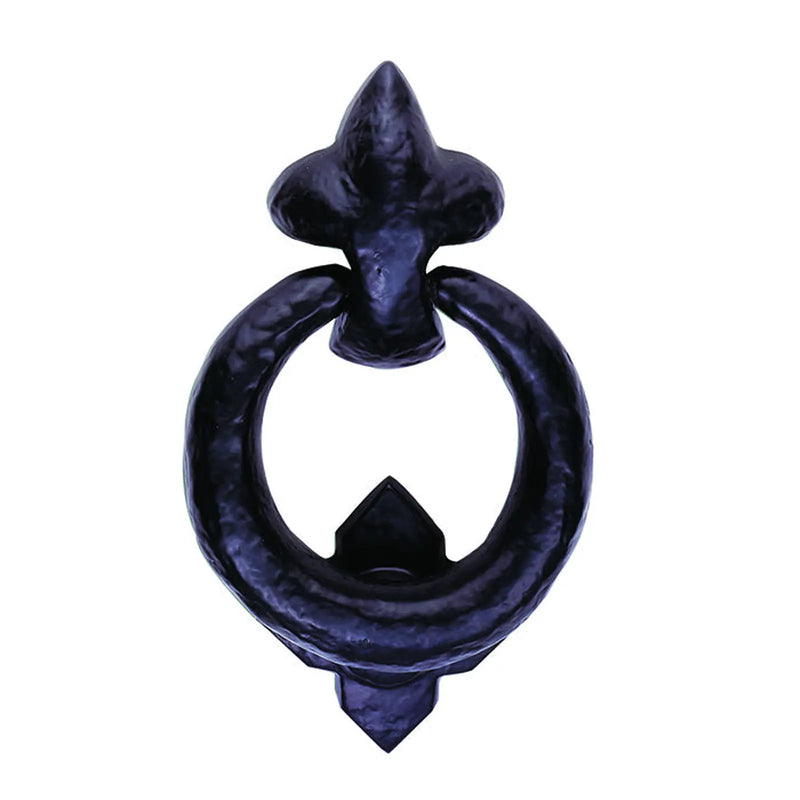 Ring Door Knocker - Black Antique 95 MM