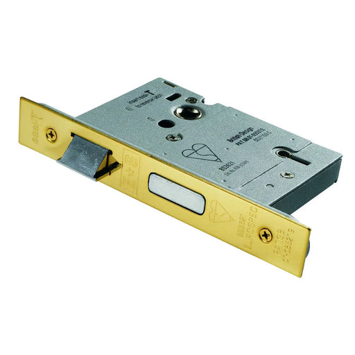 Stax 76Mm Bs Sashlock - 5 Lever - Square - Stainless Brass