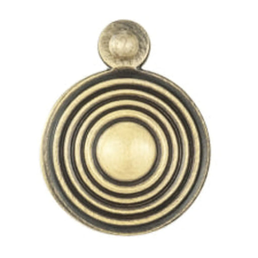 Escutcheon - Lock Profile Queen Anne Round Cover Face Fix - Florentine Bronze 32MM
