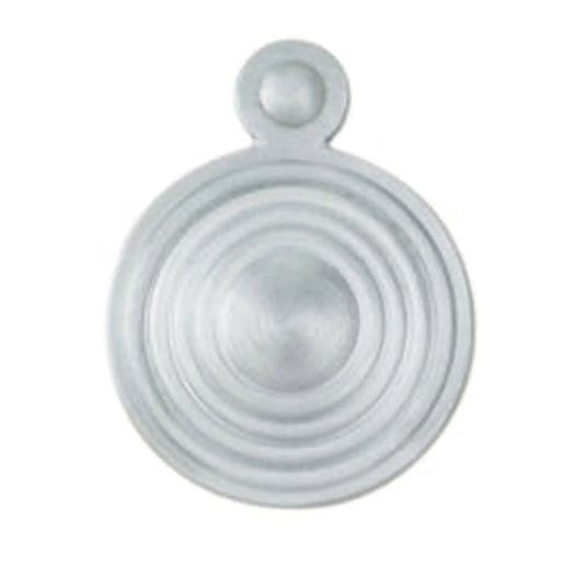 Escutcheon - Lock Profile Queen Anne Round Cover Face Fix - Satin Chrome 32MM
