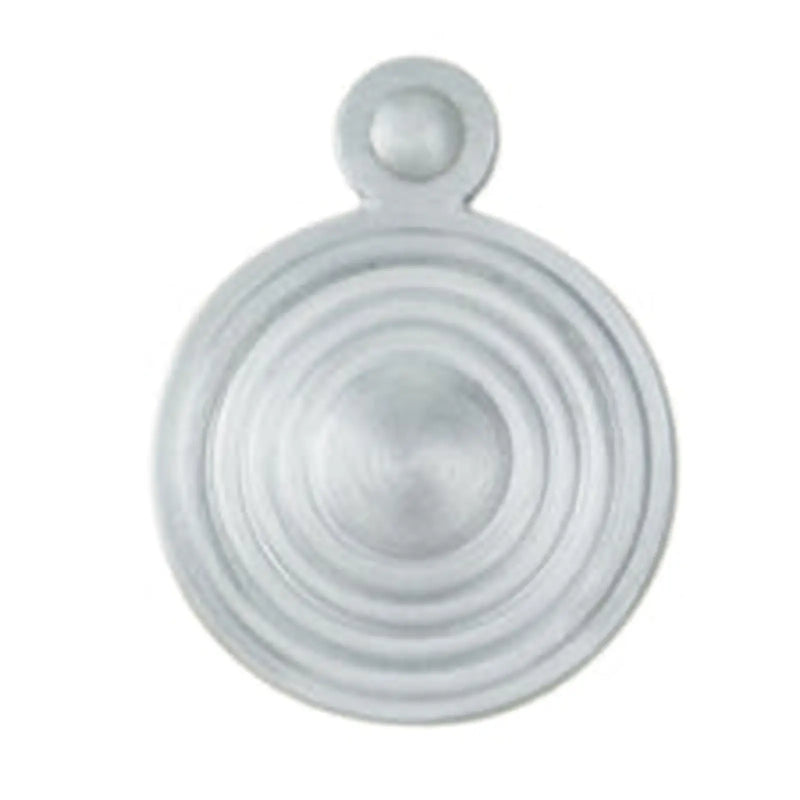 Escutcheon - Lock Profile Queen Anne Round Cover Face Fix - Satin Chrome 32MM