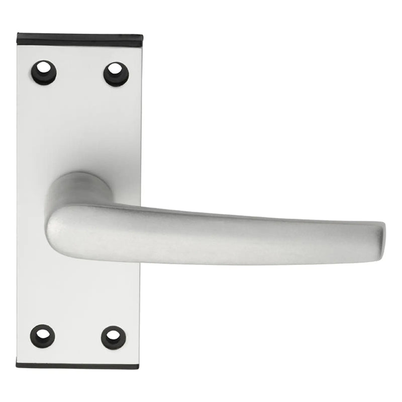 Aluminium Mial Lever On Backplate - Latch - Satin Anodised Aluminium 104 X 38MM