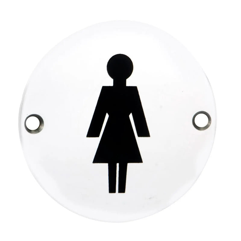 Stax 76Mm Sign - Female - Face Fix - Bright Stainless Steel