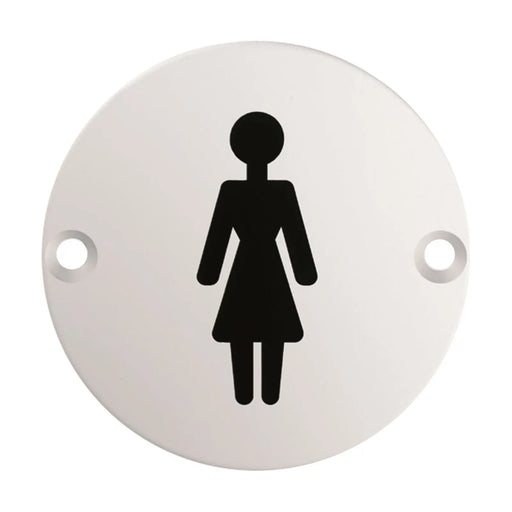 Stax 76Mm Sign - Female - Face Fix - Satin Stainless Steel