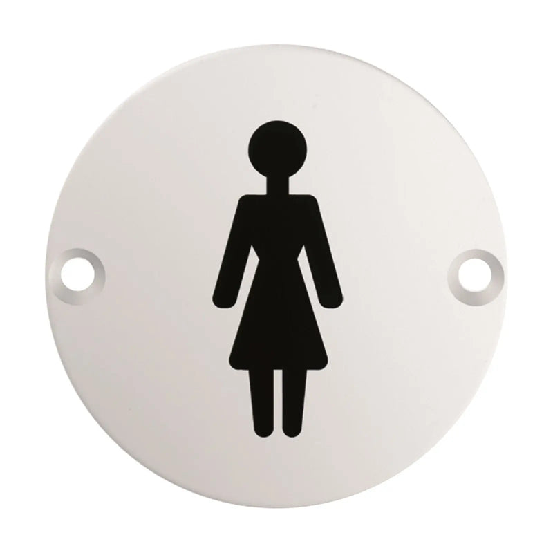 Stax 76Mm Sign - Female - Face Fix - Satin Stainless Steel