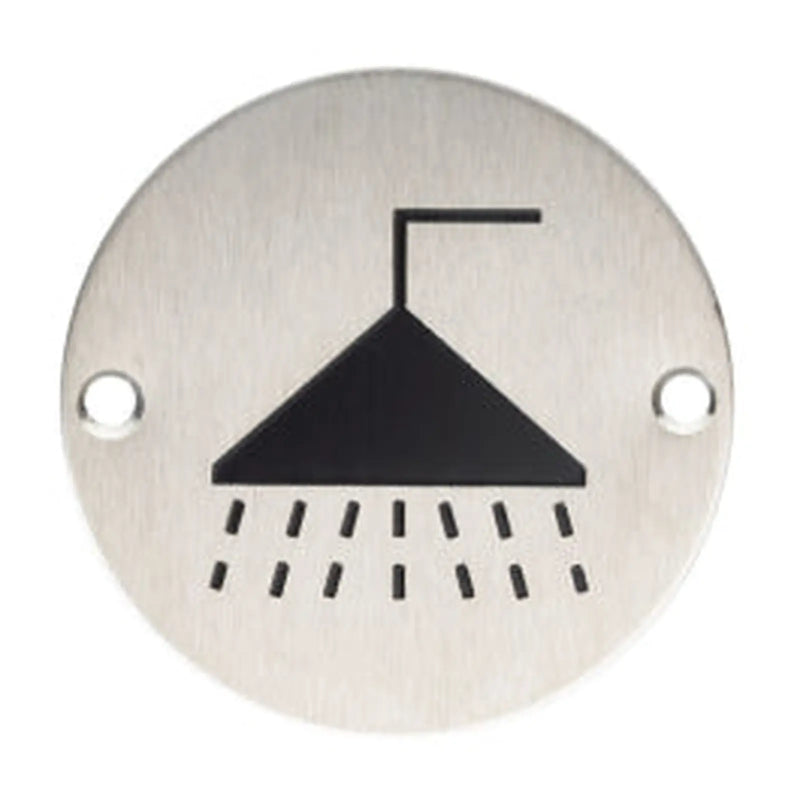 Stax 76Mm Sign - Shower - Face Fix - Satin Stainless Steel