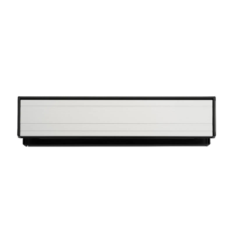 Letter Plate - (Sleeved) To Suit Doors 1 3/8 To 2 1/2 Thick - Satin Anodised Aluminium 292MM X 64MM