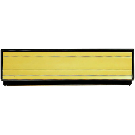 Letter Plate - (Sleeved) To Suit Doors 1 3/8 To 2 1/2 Thick - Gold Anodised Aluminium 292MM X 64MM