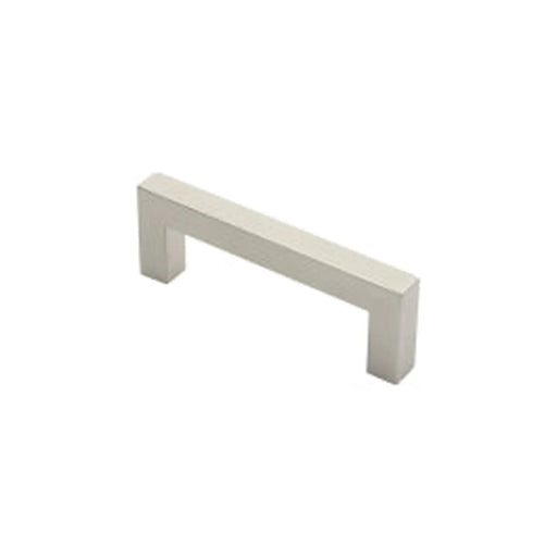Stax 19Mm Dia. Square Mitred Pull Handle - 150Mm C/C - Bolt Through Fixing - Satin Stainless Steel