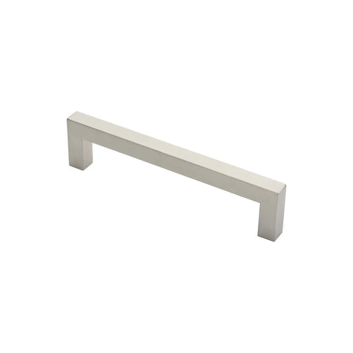 Stax 19Mm Dia. Square Mitred Pull Handle - 225Mm C/C - Bolt Through Fixing - Satin Stainless Steel