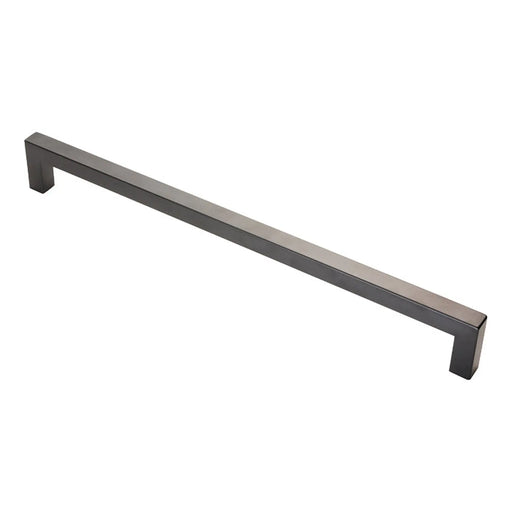 Stax 19Mm Dia. Square Mitred Pull Handle - 450Mm C/C - Bolt Through Fixing - Matt Black