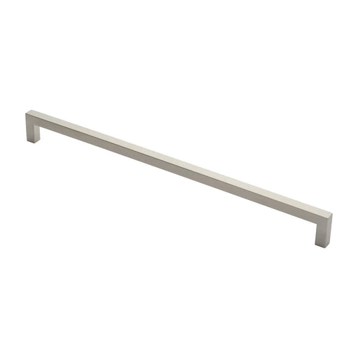 Stax 19Mm Dia. Square Mitred Pull Handle - 600Mm C/C - Bolt Through Fixing - Satin Stainless Steel
