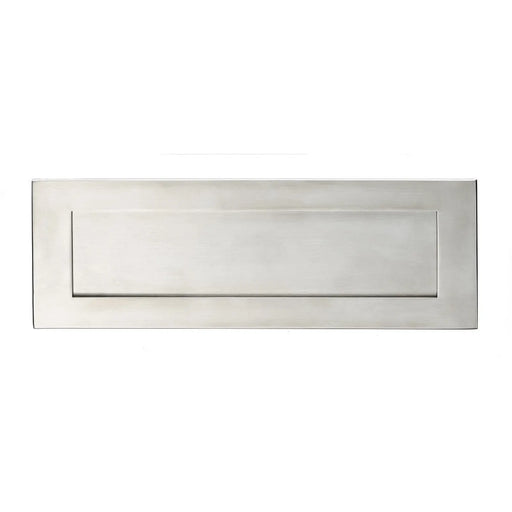 Letter Plate - 305 X 104 X 3Mm - Bolt Through Fixing - Satin Stainless Steel 305X104X3