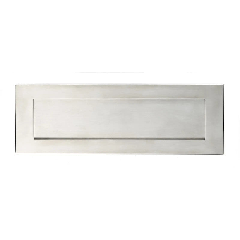 Letter Plate - 305 X 104 X 3Mm - Bolt Through Fixing - Satin Stainless Steel 305X104X3