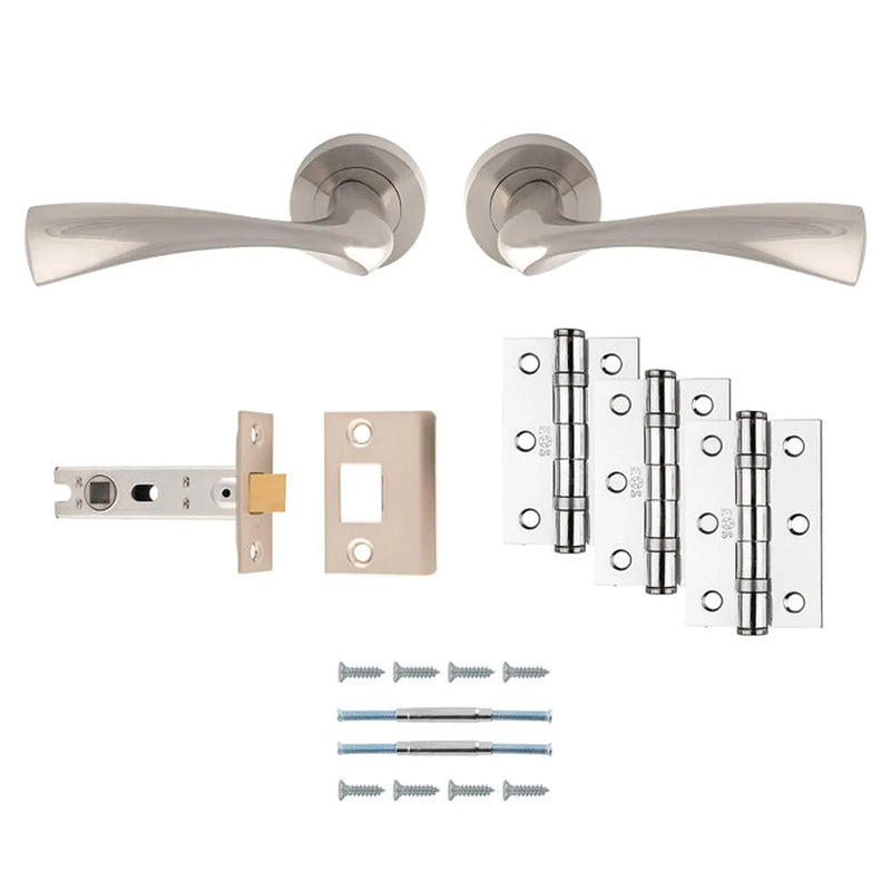 Sintra Latch Pack - Ultimate Door Pack - Satin Nickel