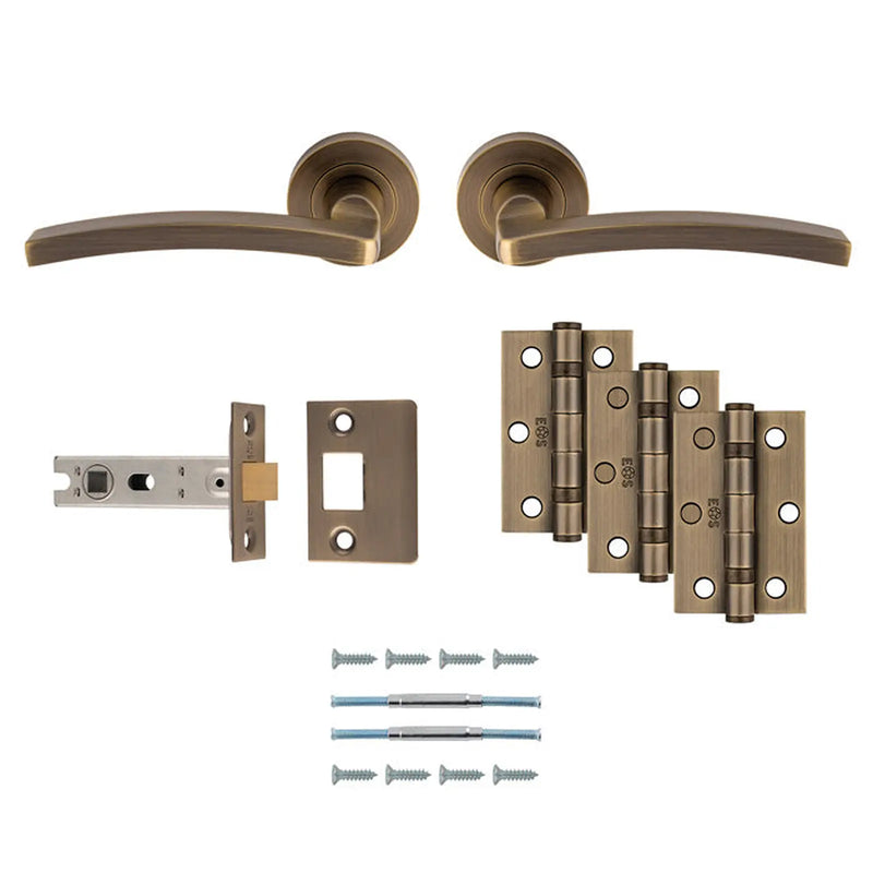 Tavira Latch Pack - Ultimate Door Pack - Antique Brass