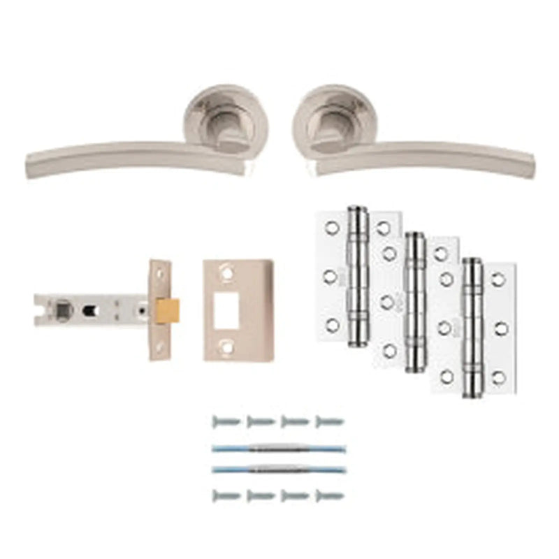Tavira Latch Pack - Ultimate Door Pack - Satin Nickel