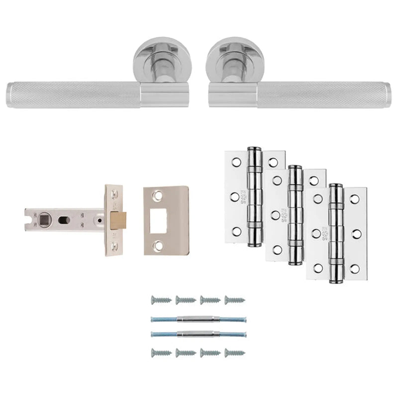 Lagos Latch Pack - Ultimate Door Pack - Polished Chrome
