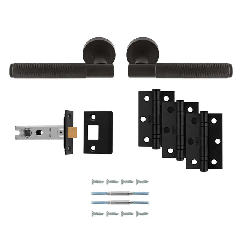 Lagos Latch Pack - Ultimate Door Pack - Matt Black
