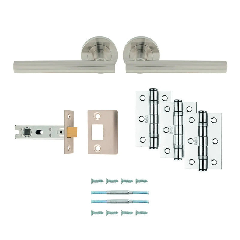 Faro Latch Pack - Ultimate Door Pack - Satin Nickel