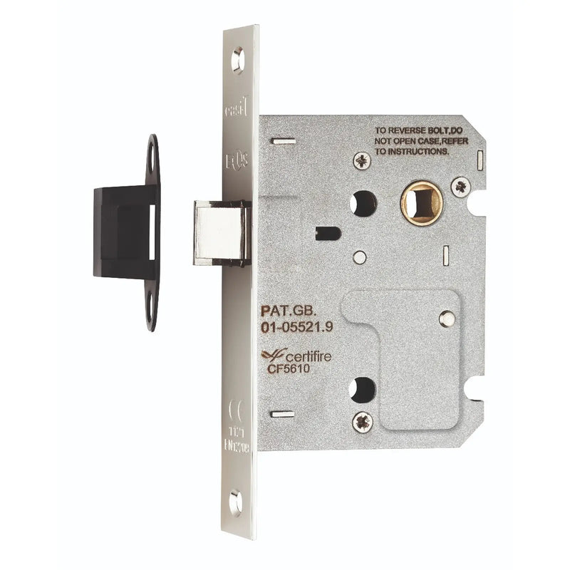 Stax 76Mm Upright Latch - Square - Nickel Plated