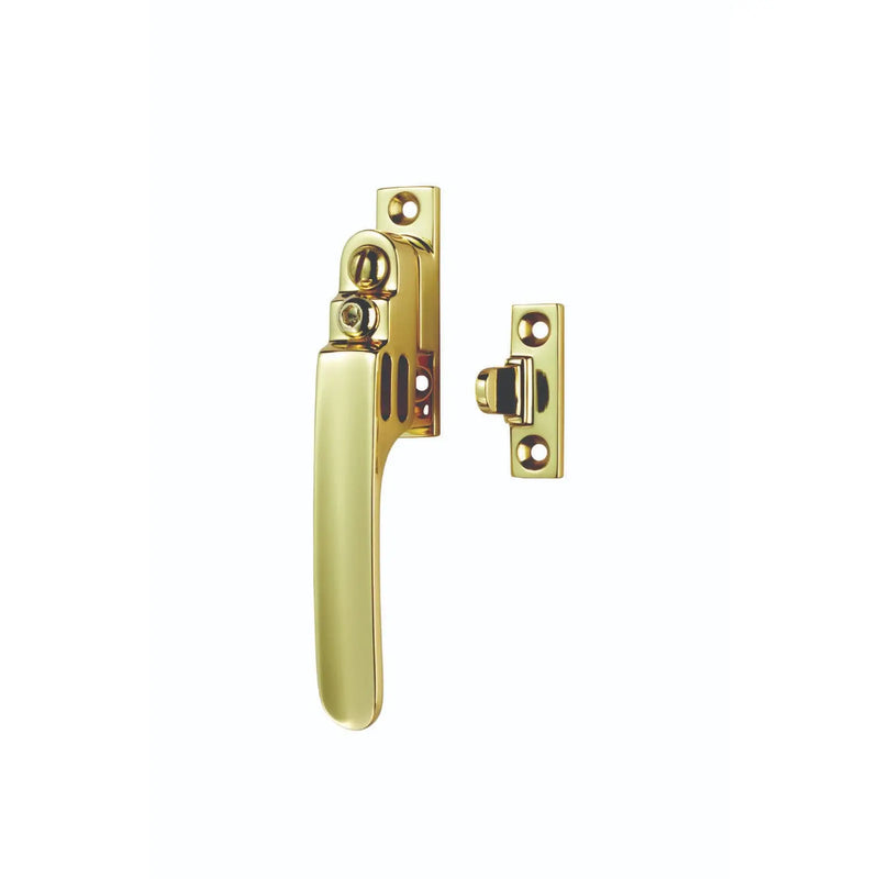 Victorian - Locking Night Vent - Polished Brass 16MM X 60MM