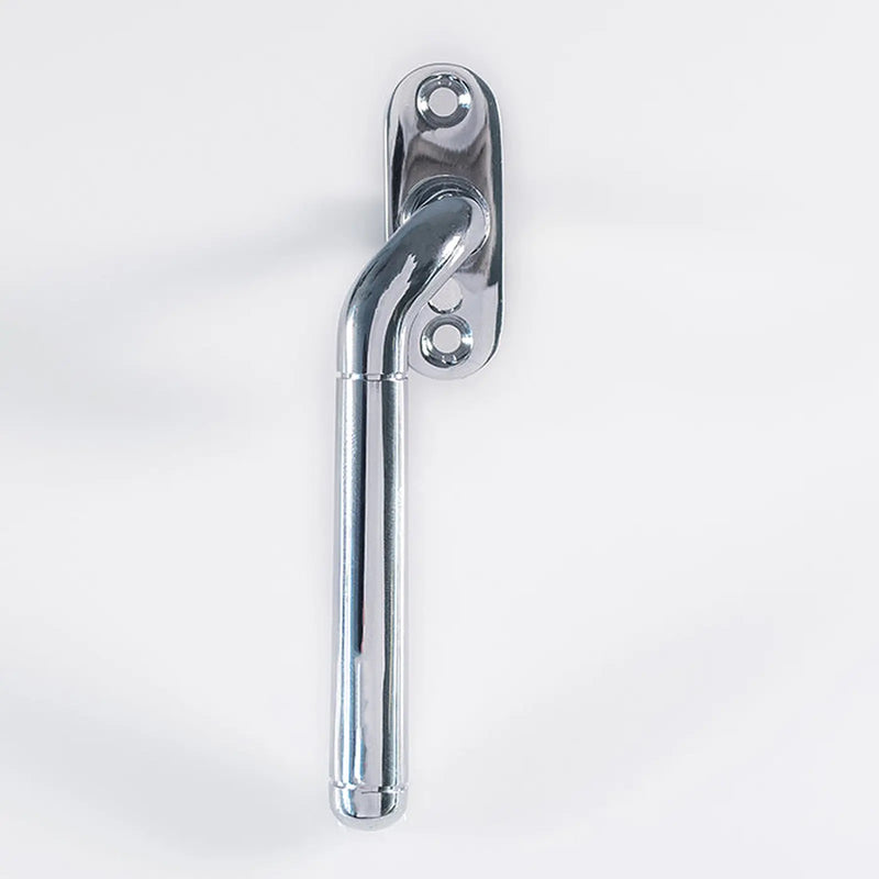 Cranked Locking Espag. Handle Left Hand - Polished Chrome 110MM