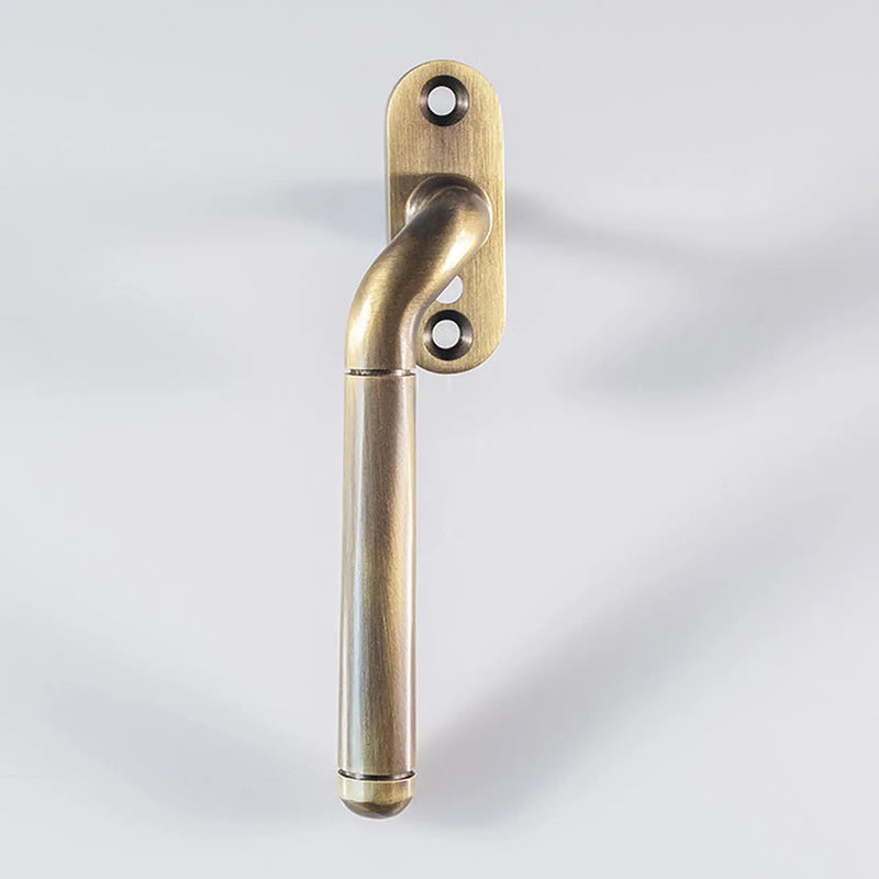Cranked Locking Espag. Handle Left Hand - Florentine Bronze 110MM