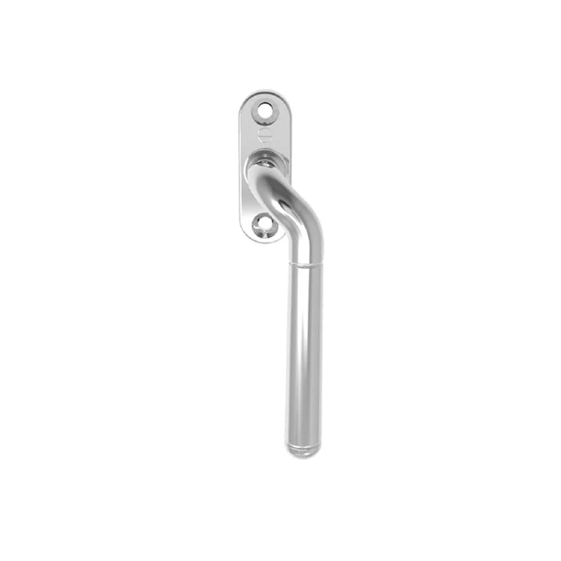 Cranked Locking Espag. Handle Right Hand - Polished Chrome 110MM