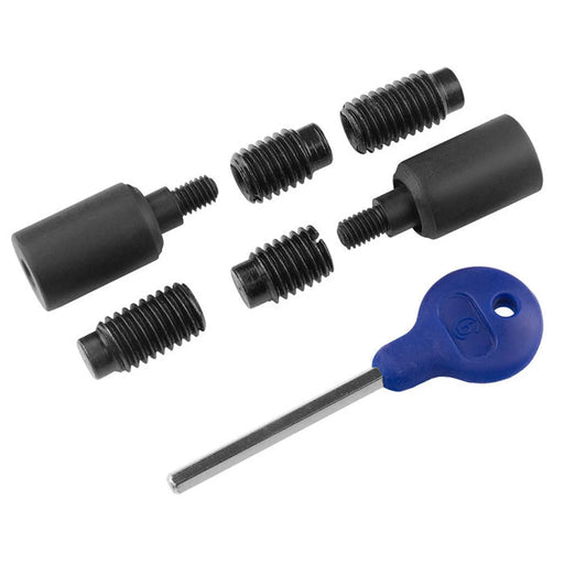 Sash Window Stop ( 2 X Stops 4 X Ferrules 1 X Key) - Matt Black