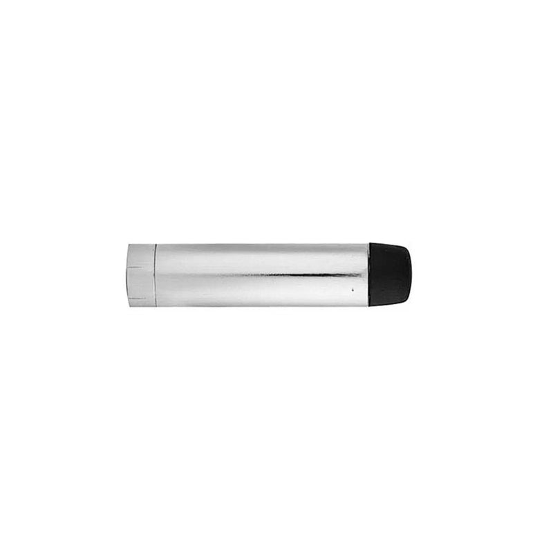 Wall Mounted Cylinder Doorstop - Polished Chrome
