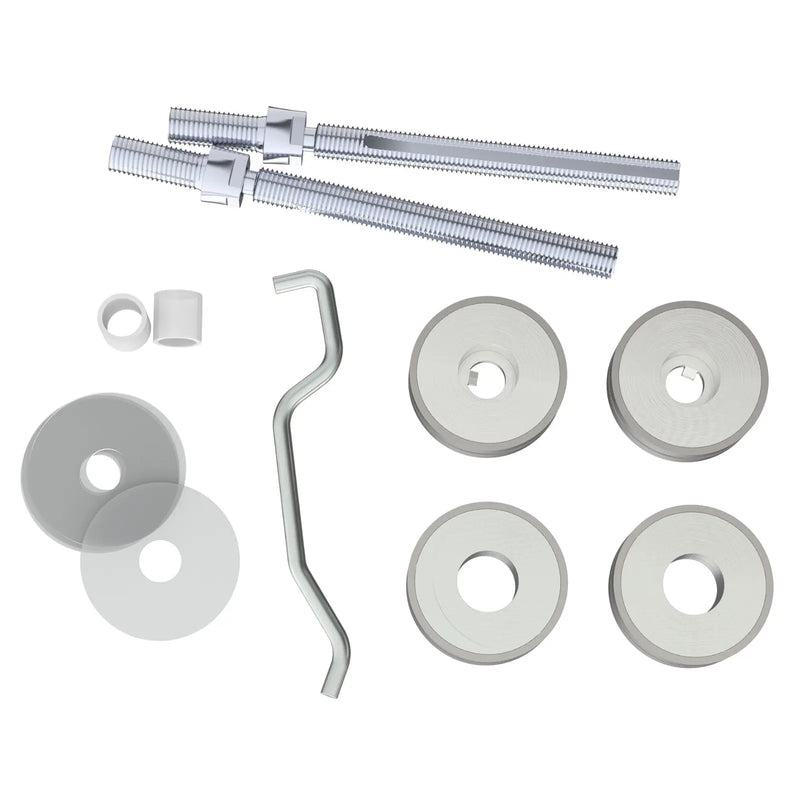 Back To Back Fixing Pack - 19Mm Dia. Pull Handle - Satin Stainless Steel