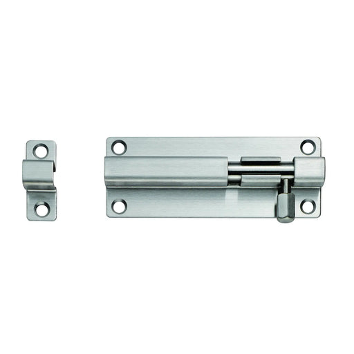 Stax 80 X 38Mm Straight Barrel Bolt - Satin Stainless Steel