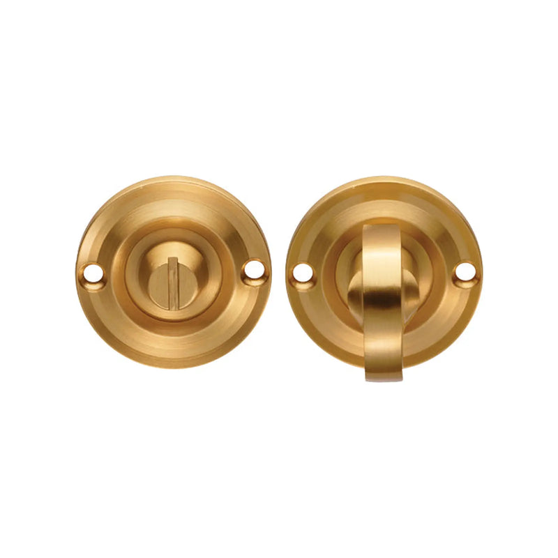 Stax Turn & Release On Round Rose Small (4.9 X 67Mm Spindle) - (Face Fix) - Satin Brass