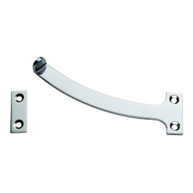 Quadrant Arm Casement Stay - Polished Chrome 150MM