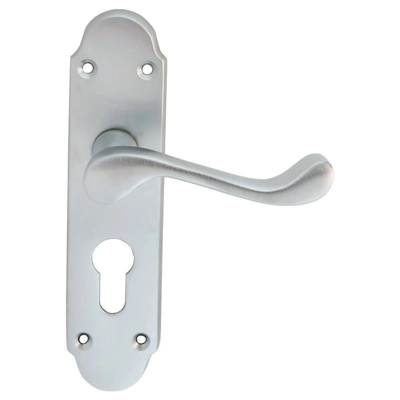 Oakley Lever On Face-Fix Backplate - Euro 47.5Mm - Satin Chrome 170MM X 42MM