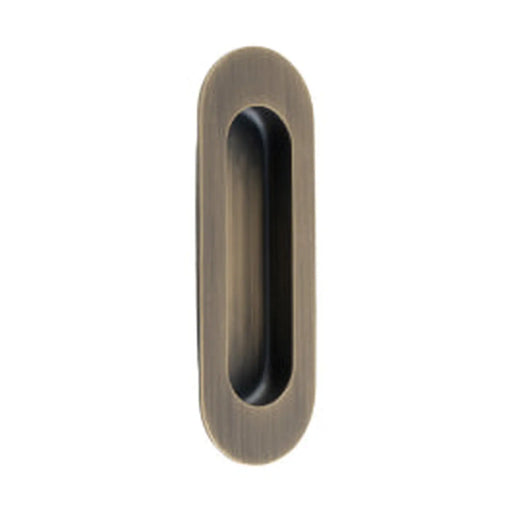 Stax 120 X 40Mm - Flush Pull - Oval - Antique Brass