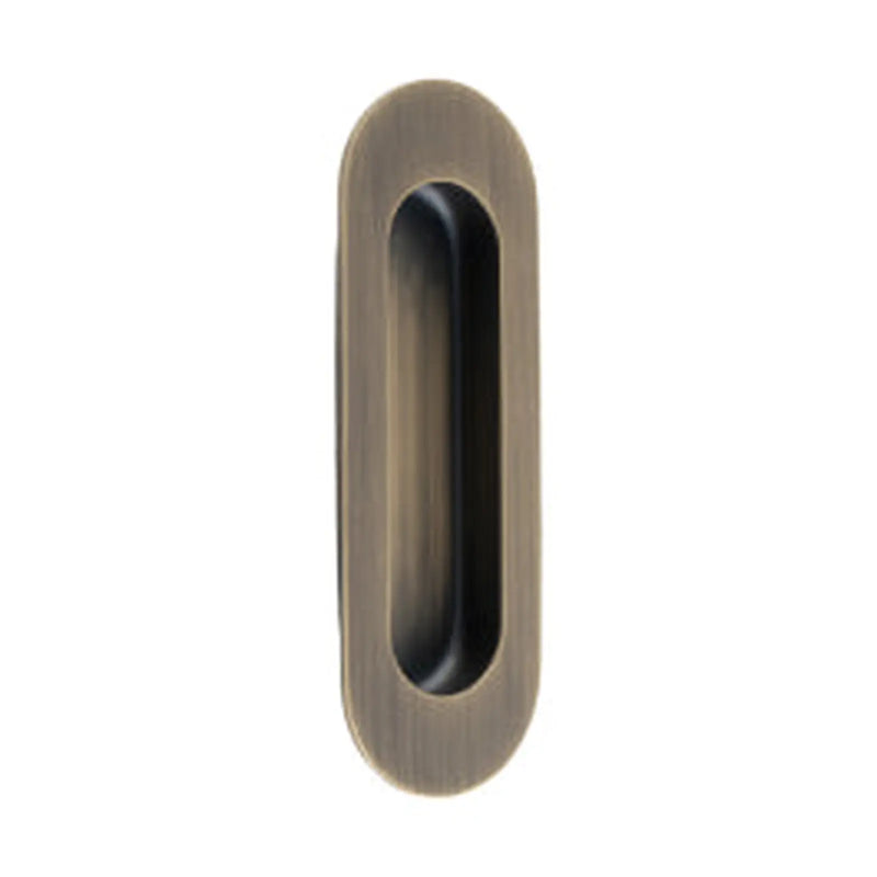 Stax 120 X 40Mm - Flush Pull - Oval - Antique Brass