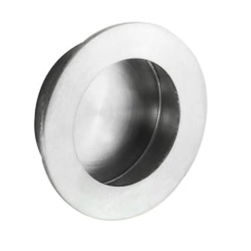 Stax 80Mm Dia. - Flush Pull - Circular - Satin Stainless Steel