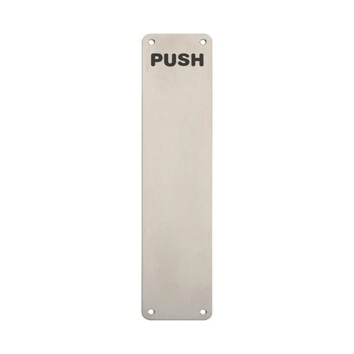 Stax 350 X 75Mm - Finger Plate - Push - Satin Stainless Steel