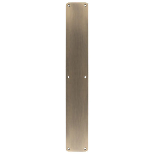 Stax 500 X 75Mm - Finger Plate - Plain - Antique Brass