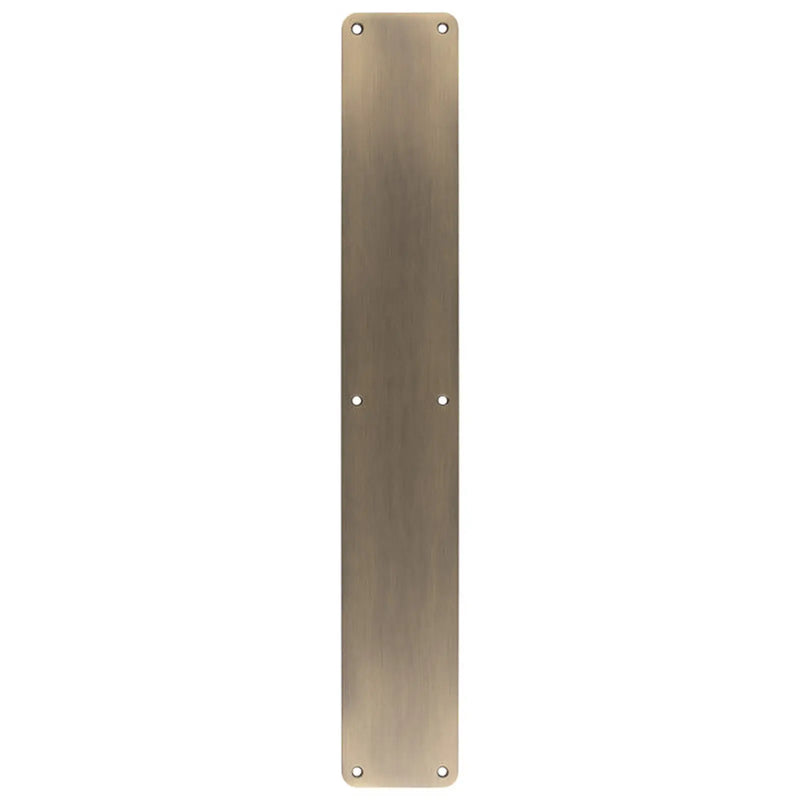 Stax 500 X 75Mm - Finger Plate - Plain - Antique Brass